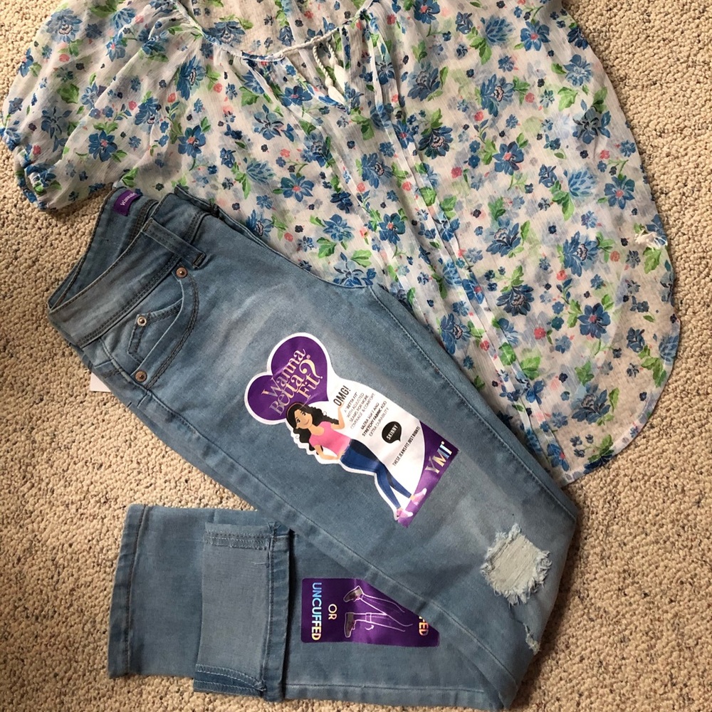NWT!  WannaBetterFit Jeans Girls Sz 12 Skinny